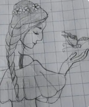Child’s drawing — Maya, age 7, sample for analysis
